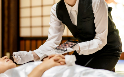 美粧納棺の様子